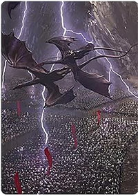 Mordor on the March Art Card - Art Series: Universes Beyond: The Lord of the Rings: Tales of Middle-earth (ASLTR) #22 - Special Magic: The Gathering Trading Card