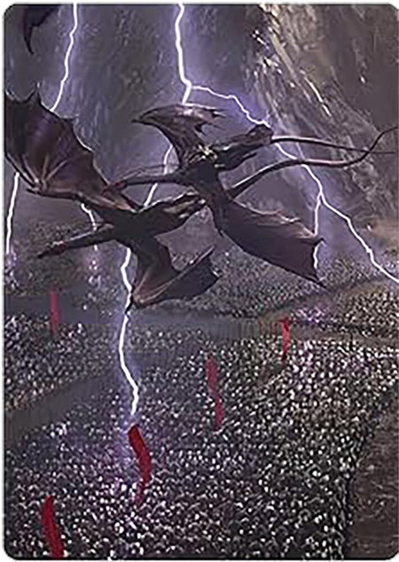 Mordor on the March Art Card - Art Series: Universes Beyond: The Lord of the Rings: Tales of Middle-earth Magic: The Gathering trading card
