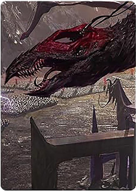 Fell Beast of Mordor Art Card - Art Series: Universes Beyond: The Lord of the Rings: Tales of Middle-earth Magic: The Gathering trading card