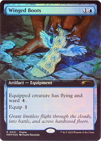 Winged Boots - Media Promos (MEDIA) #1 - Promo Magic: The Gathering Trading Card