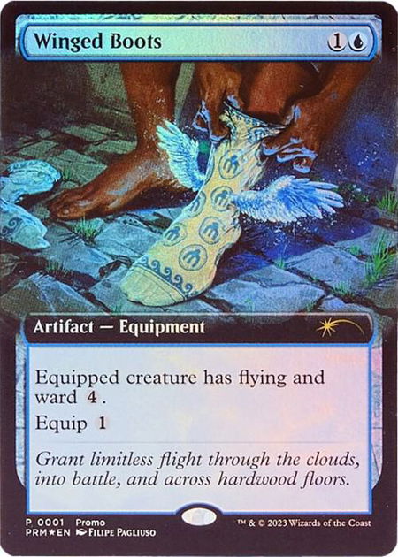 Winged Boots - Media Promos Magic: The Gathering trading card