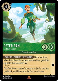 Peter Pan - Lost Boy Leader - Into the Inklands (3) #82/204 - Rare Disney Lorcana Trading Card