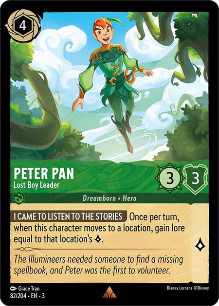Peter Pan - Lost Boy Leader - Into the Inklands Disney Lorcana trading card