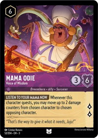 Mama Odie - Voice of Wisdom - Into the Inklands (3) #52/204 - Uncommon Disney Lorcana Trading Card