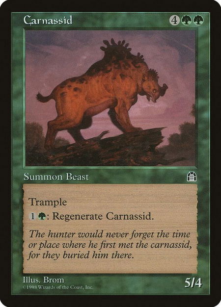 Carnassid trading card from Stronghold Carnassid - Stronghold Magic: The Gathering trading card
