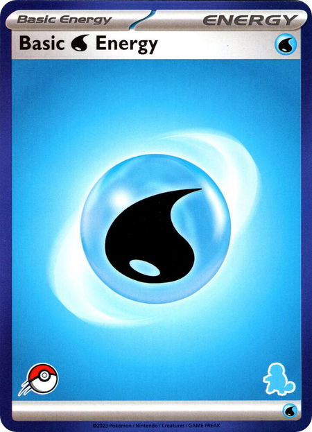 Basic Water Energy (Blue Border) trading card from My First Battle Basic Water Energy (Blue Border) - My First Battle Pokémon trading card