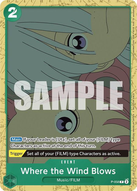 Where the Wind Blows (Starter Deck 11: Uta Deck Battle) - One Piece Promotion Cards One Piece trading card