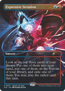 Expressive Iteration - Secret Lair Showdown (SLP) #13 - Promo Magic: The Gathering Trading Card