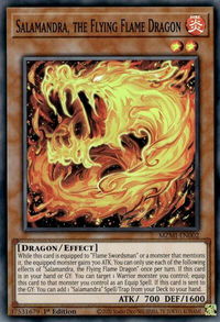 Salamandra, the Flying Flame Dragon - Maze of Millennia (MZMI) #MZMI-EN002 - Super Rare YuGiOh Trading Card