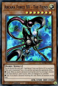 Arcana Force XV - The Fiend - Maze of Millennia (MZMI) #MZMI-EN015 - Super Rare YuGiOh Trading Card