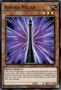 Ashoka Pillar - Maze of Millennia (MZMI) #MZMI-EN018 - Super Rare YuGiOh Trading Card