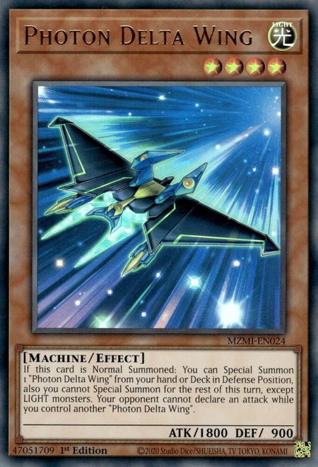 Photon Delta Wing - Maze of Millennia YuGiOh trading card