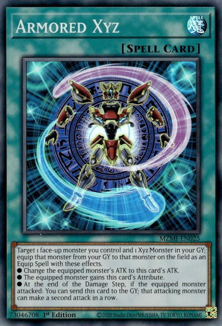 Armored Xyz - Maze of Millennia YuGiOh trading card