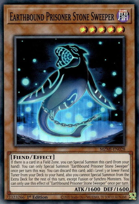 Earthbound Prisoner Stone Sweeper - Maze of Millennia YuGiOh trading card