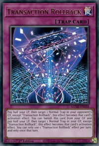 Transaction Rollback - Maze of Millennia (MZMI) #MZMI-EN038 - Ultra Rare YuGiOh Trading Card