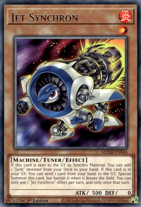 Jet Synchron - Maze of Millennia YuGiOh trading card