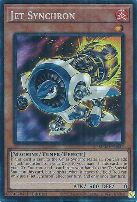 Jet Synchron (CR) - Maze of Millennia YuGiOh trading card