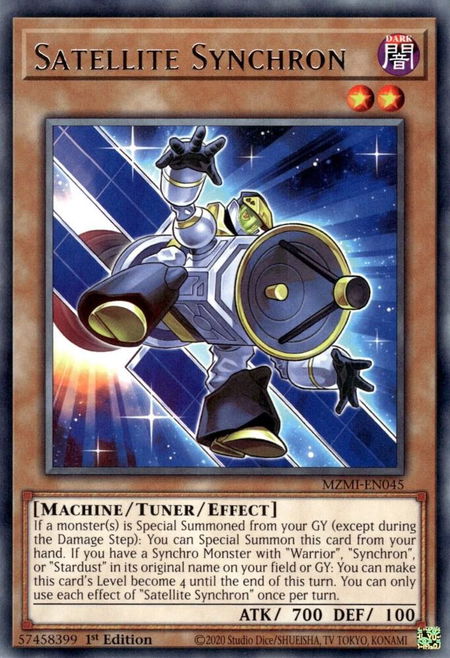 Satellite Synchron - Maze of Millennia YuGiOh trading card