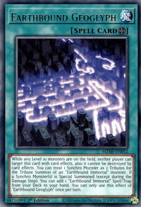Earthbound Geoglyph - Maze of Millennia (MZMI) #MZMI-EN052 - Rare YuGiOh Trading Card