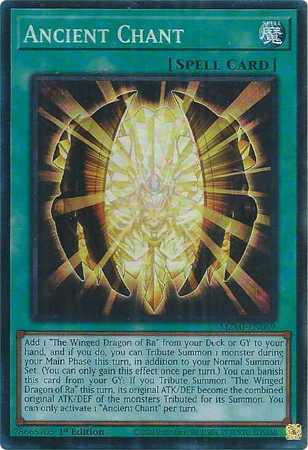 Ancient Chant (CR) - Maze of Millennia YuGiOh trading card