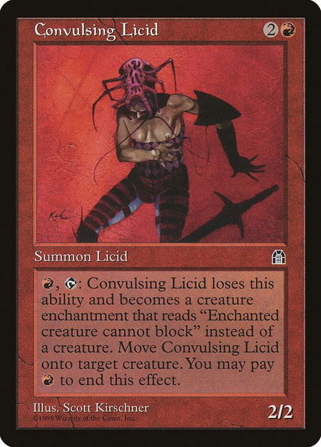 Convulsing Licid - Stronghold Magic: The Gathering trading card