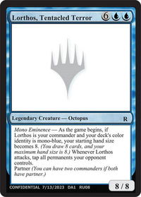 Lorthos, Tentacled Terror - Un-Known Event Playtest Cards  #null - Rare Magic: The Gathering Trading Card