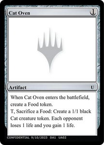 Cat Oven - Un-Known Event Playtest Cards #null - Uncommon Magic: The Gathering Trading Card