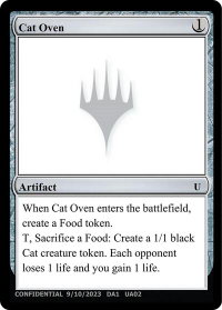 Cat Oven - Un-Known Event Playtest Cards  #null - Uncommon Magic: The Gathering Trading Card