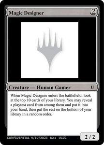Magic Designer - Un-Known Event Playtest Cards #null - Uncommon Magic: The Gathering Trading Card
