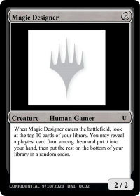 Magic Designer - Un-Known Event Playtest Cards  #null - Uncommon Magic: The Gathering Trading Card