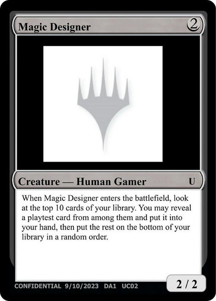Magic Designer - Un-Known Event Playtest Cards Magic: The Gathering trading card