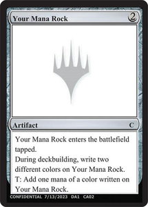 Your Mana Rock - Un-Known Event Playtest Cards #null - Common Magic: The Gathering Trading Card