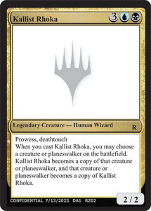 Kallist Rhoka - Un-Known Event Playtest Cards #null - Rare Magic: The Gathering Trading Card