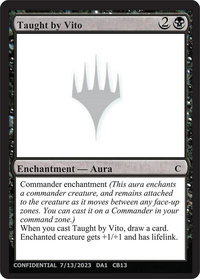 Taught by Vito - Un-Known Event Playtest Cards  #null - Common Magic: The Gathering Trading Card