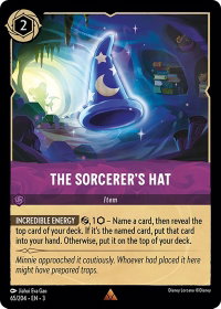 The Sorcerer's Hat - Into the Inklands (3) #65/204 - Rare Disney Lorcana Trading Card