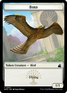 Bird // Bird Illusion Double-Sided Token - Ravnica Remastered (RVR) #1 // 5 - Token Magic: The Gathering Trading Card