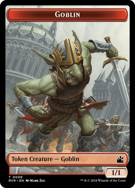 Goblin (0008) // Dragon Double-Sided Token trading card from Ravnica Remastered Goblin (0008) // Dragon Double-Sided Token - Ravnica Remastered Magic: The Gathering trading card