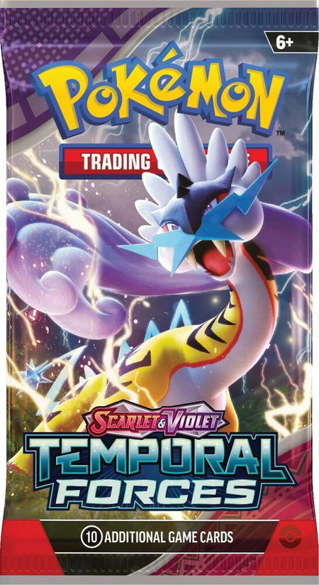 Temporal Forces Booster Pack trading card from SV05: Temporal Forces Temporal Forces Booster Pack - SV05: Temporal Forces Pokémon trading card