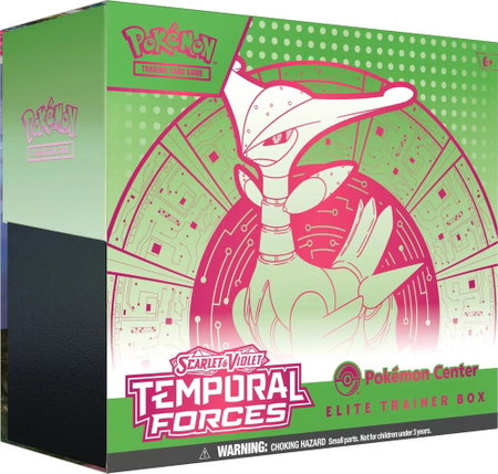 Temporal Forces Pokemon Center Elite Trainer Box (Exclusive) [Iron Leaves] - SV05: Temporal Forces Pokémon trading card