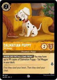 Dalmatian Puppy - Tail Wagger (4e/204) - Into the Inklands (3) #4e/204 - Common Disney Lorcana Trading Card
