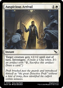Auspicious Arrival - Murders at Karlov Manor (MKM) #5 - Common Magic: The Gathering Trading Card