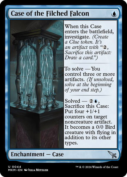 Case of the Filched Falcon trading card from Murders at Karlov Manor Case of the Filched Falcon - Murders at Karlov Manor Magic: The Gathering trading card