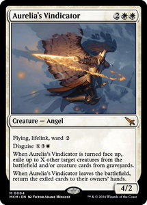 Aurelia's Vindicator - Murders at Karlov Manor (MKM) #4 - Mythic Rare Magic: The Gathering Trading Card