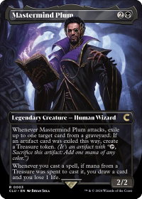 Mastermind Plum (Borderless) - Ravnica: Clue Edition (CLU) #3 - Rare Magic: The Gathering Trading Card