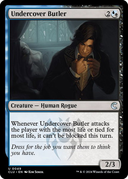 Undercover Butler - Ravnica: Clue Edition Magic: The Gathering trading card