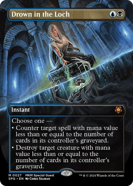 Drown in the Loch (Borderless) - Special Guests Magic: The Gathering trading card