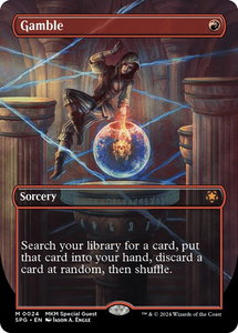 Gamble (Borderless) - Special Guests (SPG) #24 - Mythic Rare Magic: The Gathering Trading Card