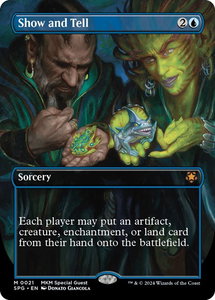 Show and Tell (Borderless) - Special Guests (SPG) #21 - Mythic Rare Magic: The Gathering Trading Card