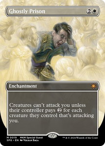 Ghostly Prison (Borderless) - Special Guests (SPG) #19 - Mythic Rare Magic: The Gathering Trading Card
