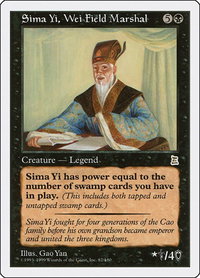Sima Yi, Wei Field Marshal - Portal Three Kingdoms (PTK) #82 - Rare Magic: The Gathering Trading Card